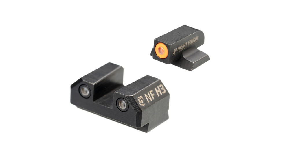 Night Fision Night Sight Set for Canik MC9 w/ Orange Front Ring, Black, One Size, CNK-030-003-OGZG