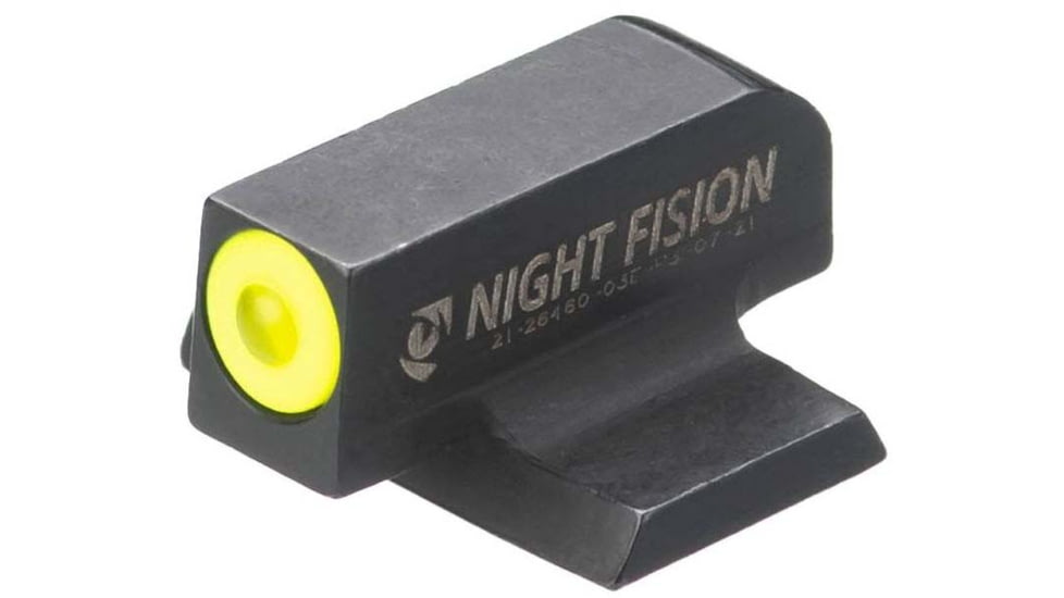 Night Fision Ruger Tritium Front Sight, Ruger Max 9, Yellow Ring, RUG-326-001-YGXX