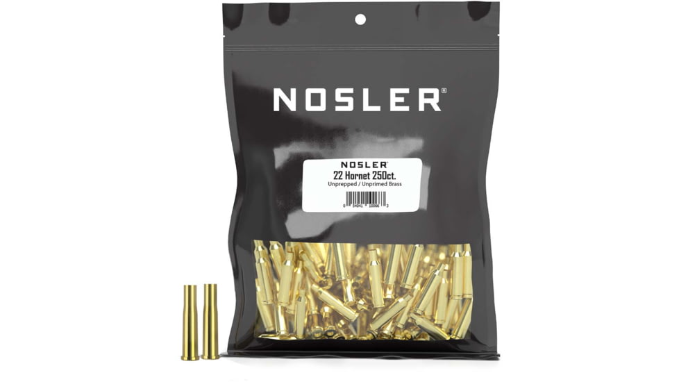 Nosler Bulk Rifle Brass .22 Hornet, 250ct, 10066