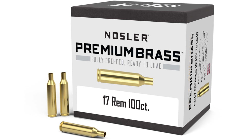 Nosler Custom Rifle Brass .17 Remington, 100ct, 10128