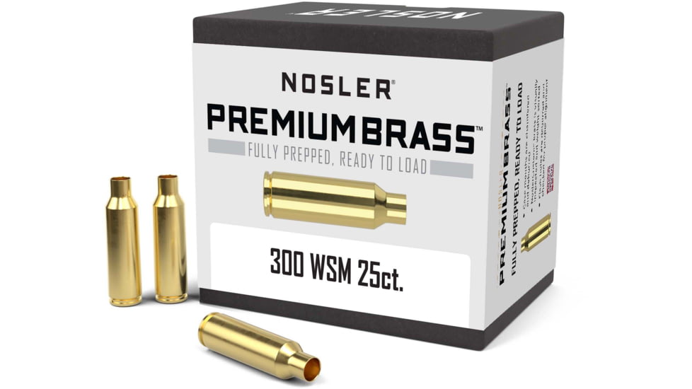 Nosler Custom Rifle Brass .300 Winchester Short Magnum, 25ct, 11863