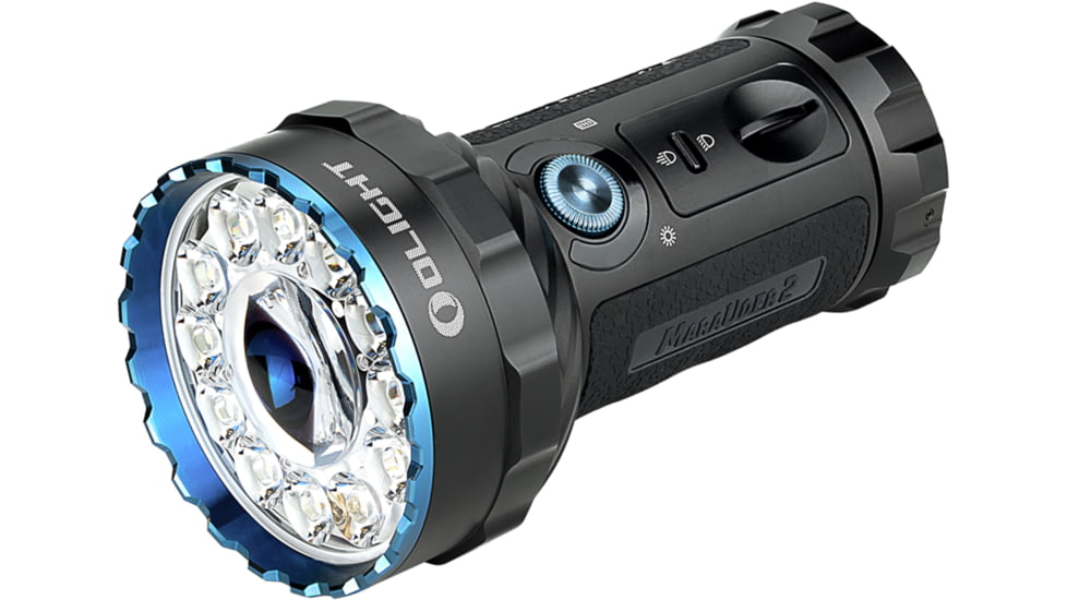 Olight Marauder 2 Long Throw Rechargeable LED Flashlight, Cool White, 14000 Lumens, Black, FL-OL-MARAUDER2-BK