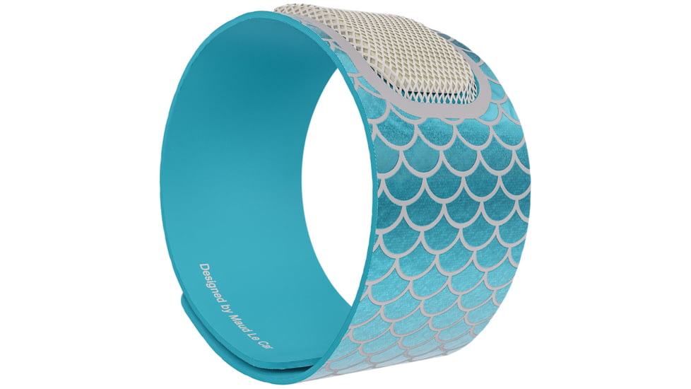 Parakito Mosquito Repellent Mermaid Wristband w/ 2 Refills, Blue, One Size, FNGWB1FRL01