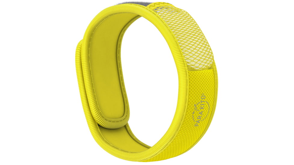 Parakito Mosquito Repellent Wristband w/ 2 Refills Solid Color, Yellow, One Size, IPWB19