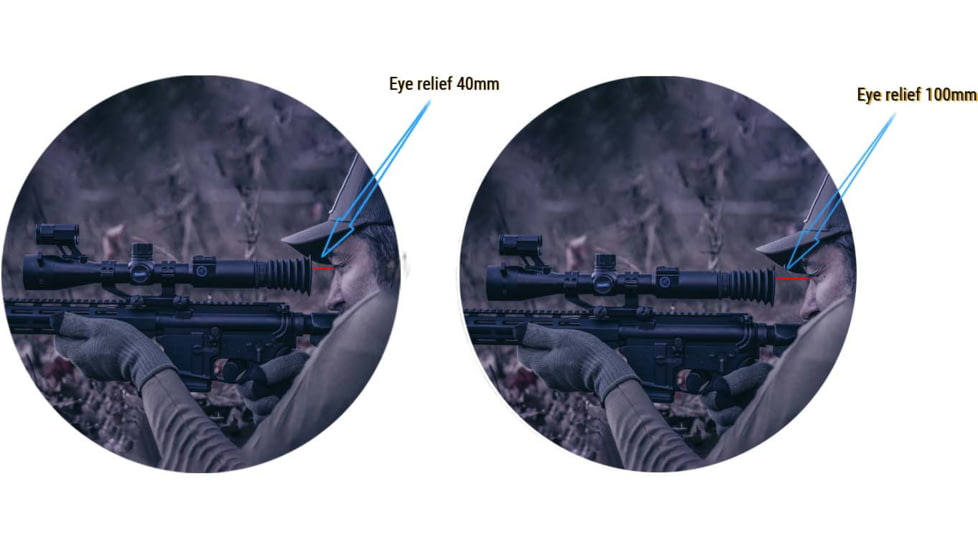 PARD Optics DS35 Day and Night Vision Rifle Scope, Laser Rangefinder, 4x50mm, 850nm IR, 2560x1440 px, Multiple Reticles, Black, DS35-50RF-850