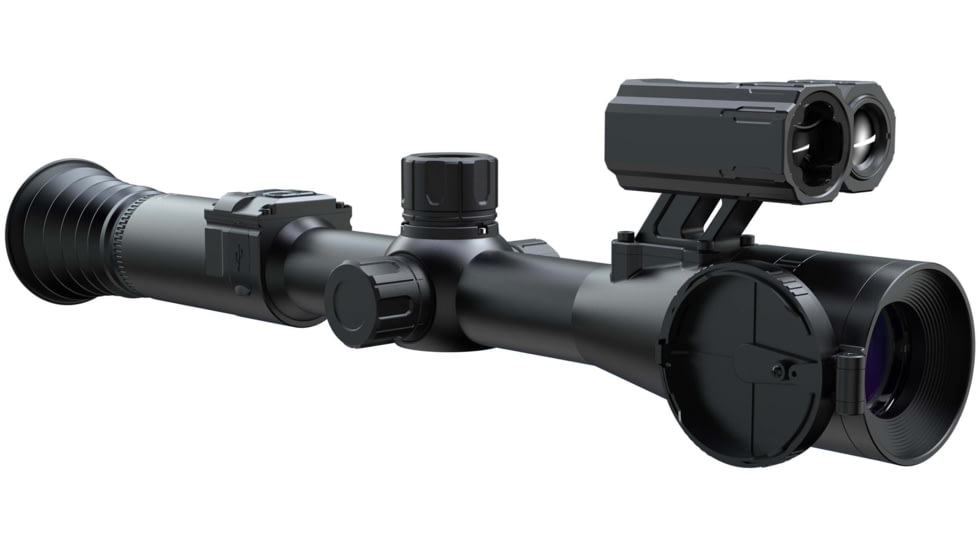 PARD Optics DS35 Day and Night Vision Rifle Scope, Laser Rangefinder, 4x50mm, 850nm IR, 2560x1440 px, Multiple Reticles, Black, DS35-50RF-850