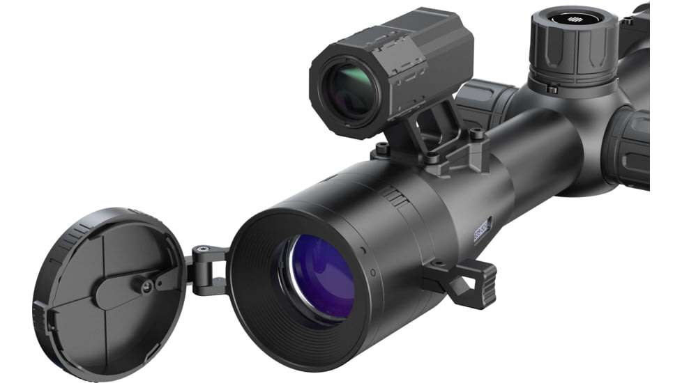 PARD Optics DS35 Day and Night Vision Rifle Scope, Laser Rangefinder, 4x50mm, 850nm IR, 2560x1440 px, Multiple Reticles, Black, DS35-50RF-850