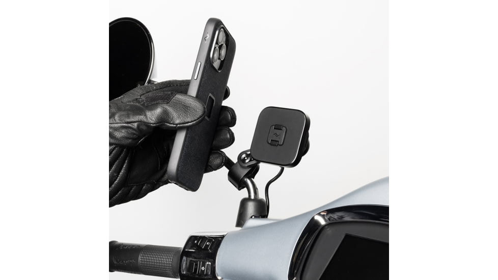 Peak Design Motorcycle Mirror Mount, Charging, Black, M-MM-AK-BK-1