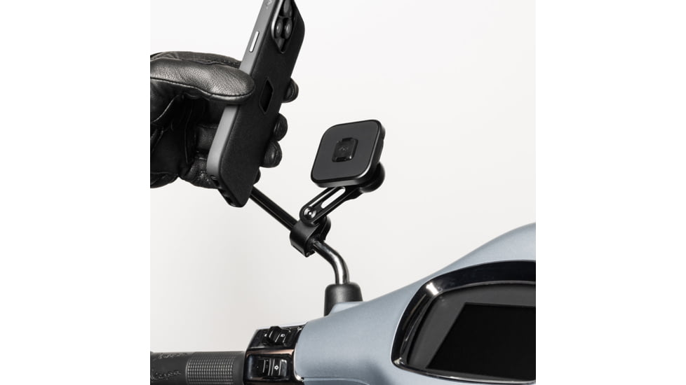 Peak Design Motorcycle Mirror Mount, Non-Charging, Black, M-MM-AC-BK-1