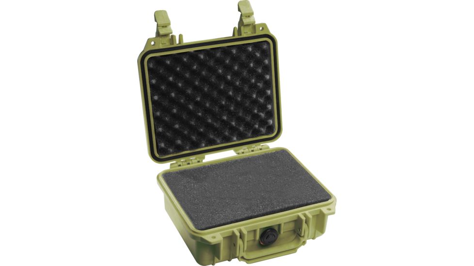 Pelican 1200 Small Protector Waterproof 10.6x10x4.8in Case, OD Green w/ Foam