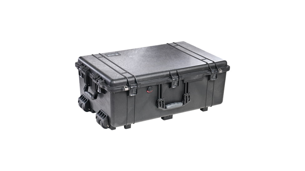 Pelican 1650NF Large Crushproof Wheeled Dry Case, 30.75x20.5x11.6in, Black, No Foam, 1650-021-110