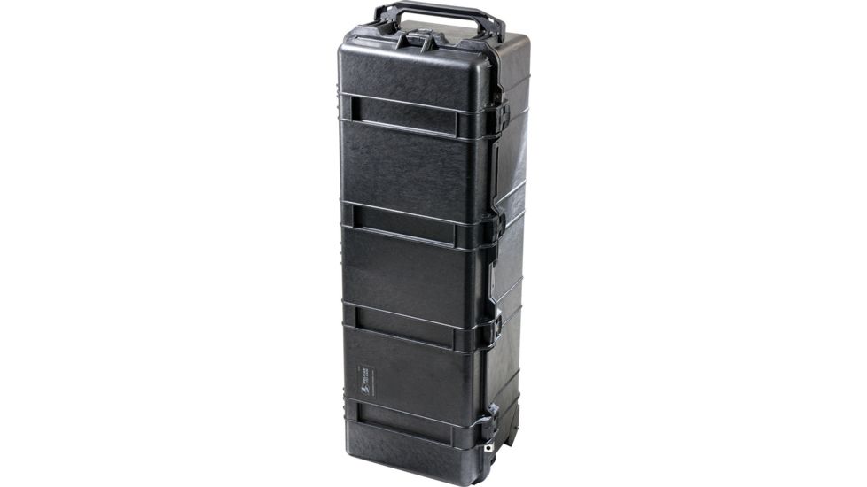 Pelican 1740 Series Long Case Crushproof Dry Box, Black w/ 6 Piece Foam Set &amp; Lid