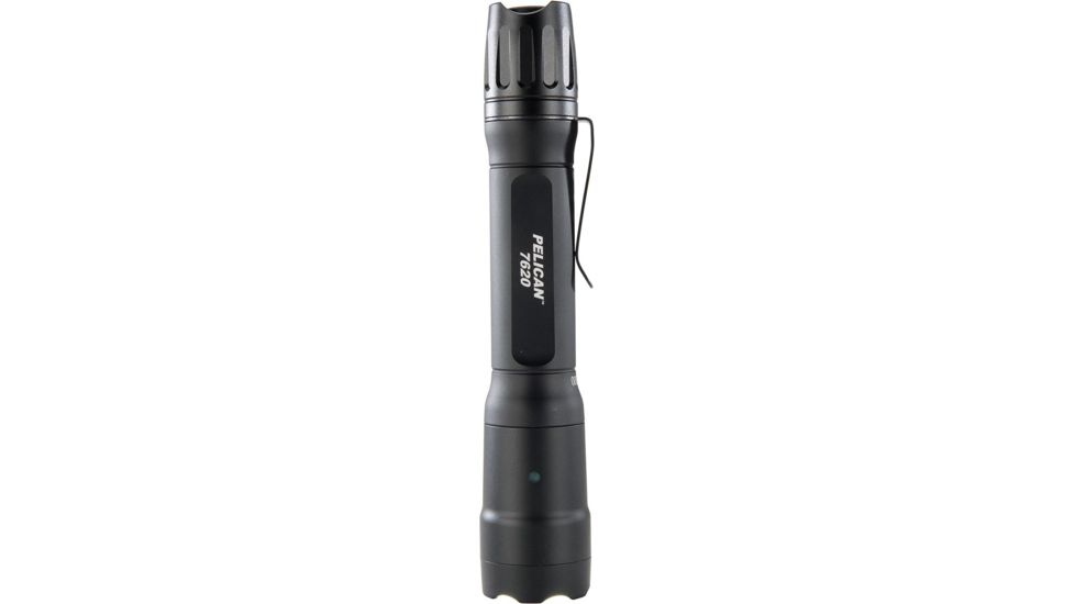 Pelican 7620 Tactical Flashlight, 2 AA/3 CR123, Black, 6.75 in, 7620