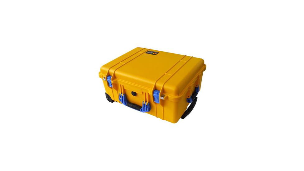 Pelican Protect Case, Wheels, Large, Yellow, Padded Dividers, 1650-004-240