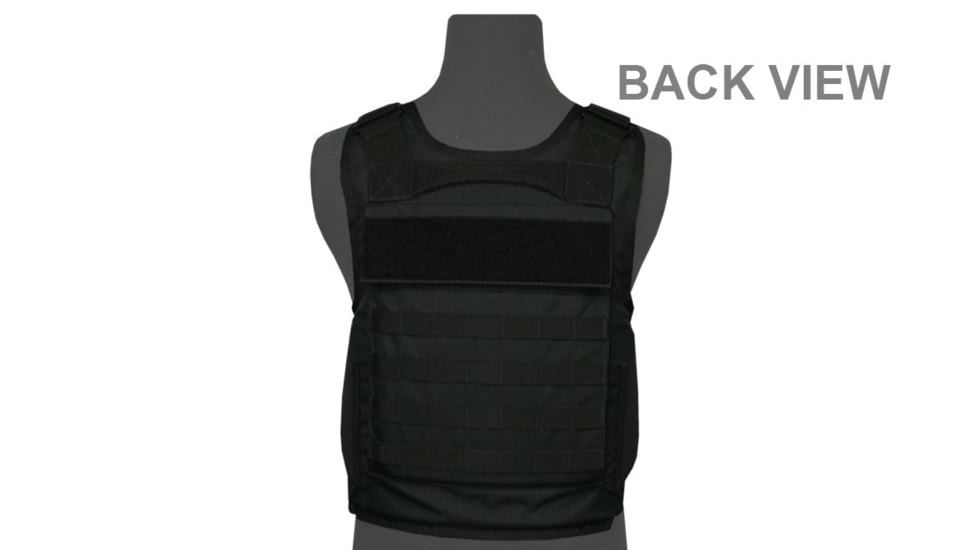 Premier Body Armor Eagle Tactical Vest w/ Level IIIA Soft Panels, Black, Medium, EAGLE-Black-M