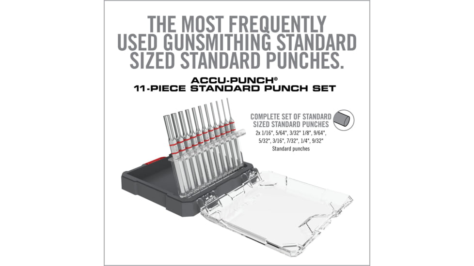 Real Avid Accu-punch Set 11 Piece Standard Pin Punch