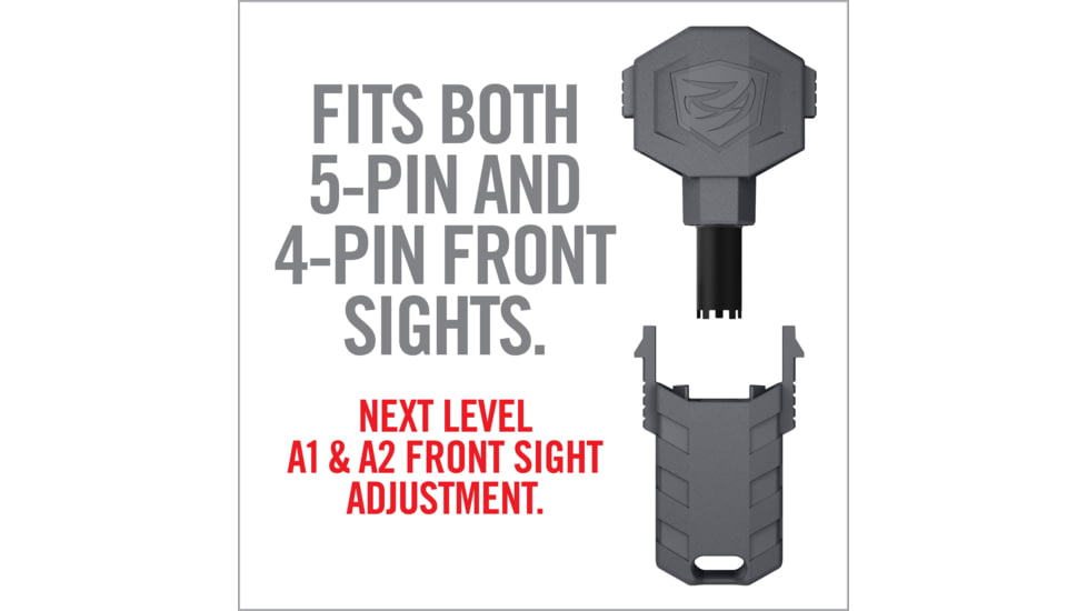 Real Avid Front Sight Adjuster Pro, Grey, Black, Small, AVARFSAPRO