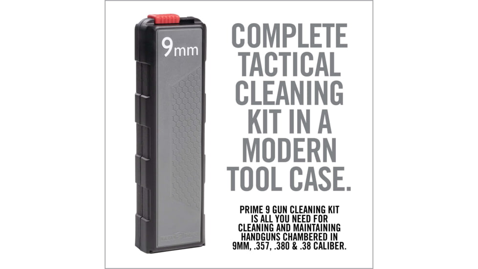 Real Avid Prime-9 9mm Handgun Cleaning Kit, .38/ .380/ .357 Caliber, 9mm, AVGCK9MM