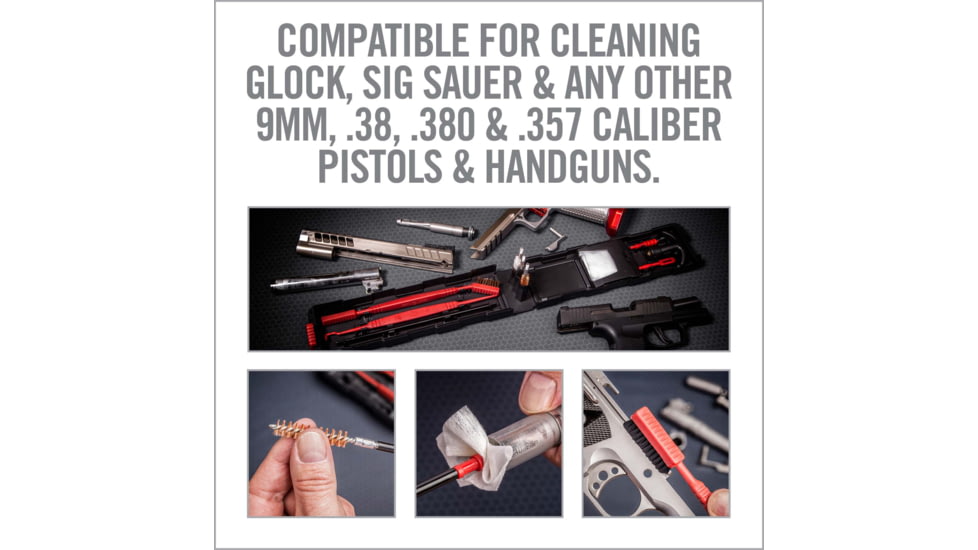 Real Avid Prime-9 9mm Handgun Cleaning Kit, .38/ .380/ .357 Caliber, 9mm, AVGCK9MM