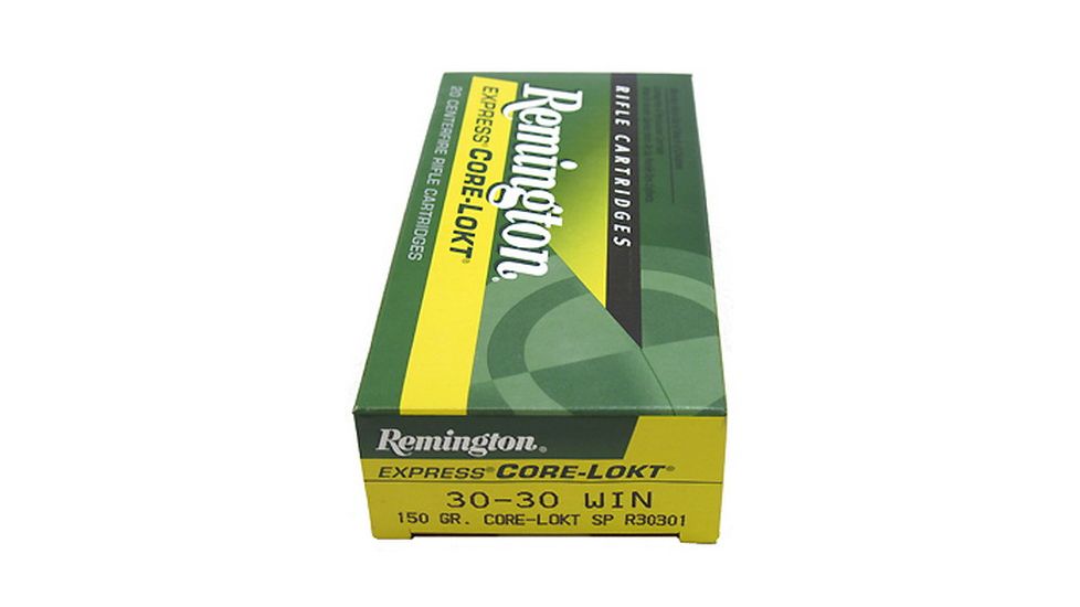 Remington Core-Lokt .30-30 Winchester 150 grain Core-Lokt Soft Point Centerfire Rifle Ammo, 20 Rounds, 27818