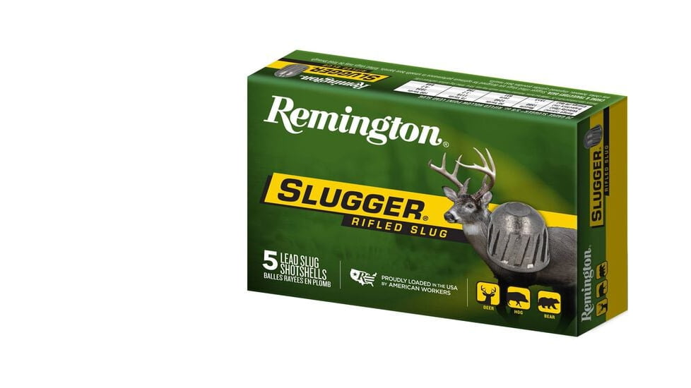 Remington Slugger Rifled Slugs 16 Gauge 4/5 oz 1600 ft/s Rifled Slug Hollow Point 2.75in Centerdire Shotgun Slug Ammo, 250 Round