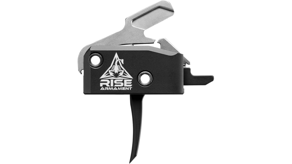 OpticsPlanet Exclusive RISE Armament RA-434 High-Performance Trigger w/Anti-Walk Pins, Single Stage System, 3.4oz Pull Weight, Black, RA-434-601-010-BLK