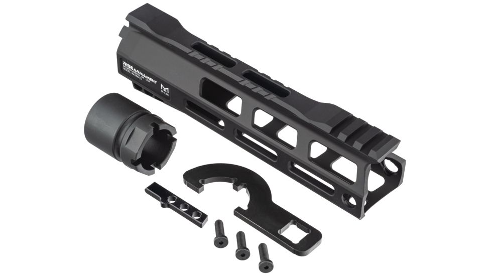 RISE Armament RA-905 Handguard, M-LOK, AR-15, 7.5in, 6061-T6 Billet Aluminum, Anodized, Black, RA-905-075-BLK