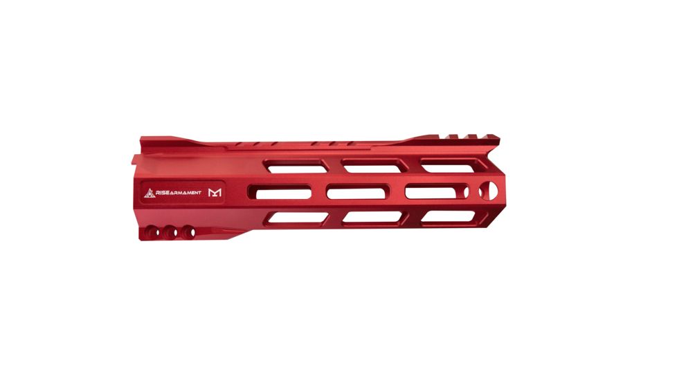 RISE Armament RA-905 Handguard, M-LOK, AR-15, 7.5in, 6061-T6 Billet Aluminum, Anodized, RISE Red, RA-905-075-RR