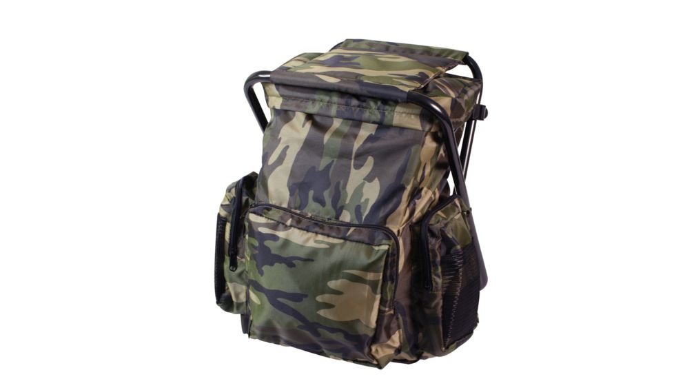 Rothco Backpack and Stool Combo Pack, Woodland Camo, 4548-WoodlandCamo