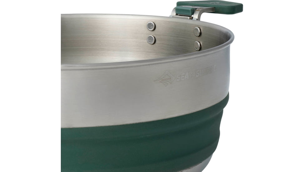 Sea to Summit Detour Stainless Steel Collapsible Pot, Laurel Wreath Green, A1212