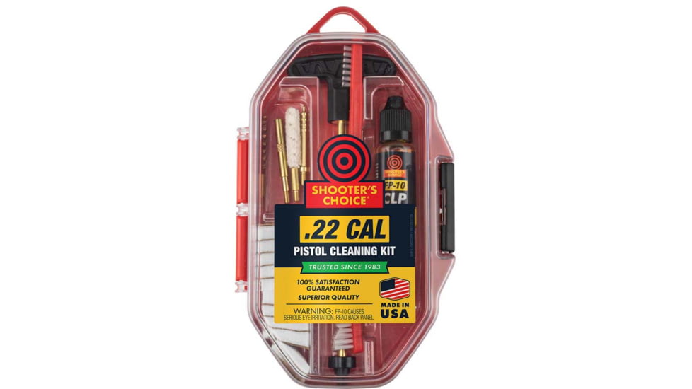 Shooter's Choice Pistol Gun Cleaning Kit, .22 Caliber, SRS22P