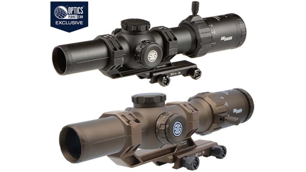 SIG SAUER TANGO-MSR LPVO 1-10X28mm Rifle Scope, 34mm Tube, Second Focal Plane (SFP), Black, Coyote