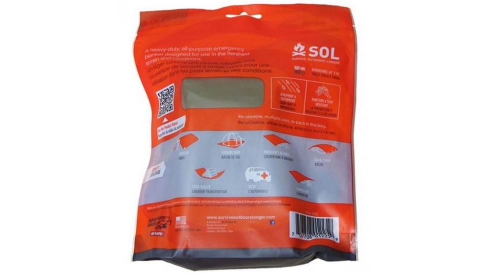 SOL Heavy Duty Emergency Blanket 0140-1225