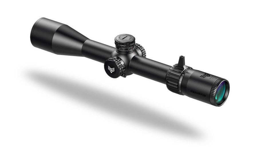 Swampfox Patriot Rifle Scope, 4-16x44mm, 30mm Tube, First Focal Plane, Sharpshooter Grid MIL Reticle, Black, PAT41644-L