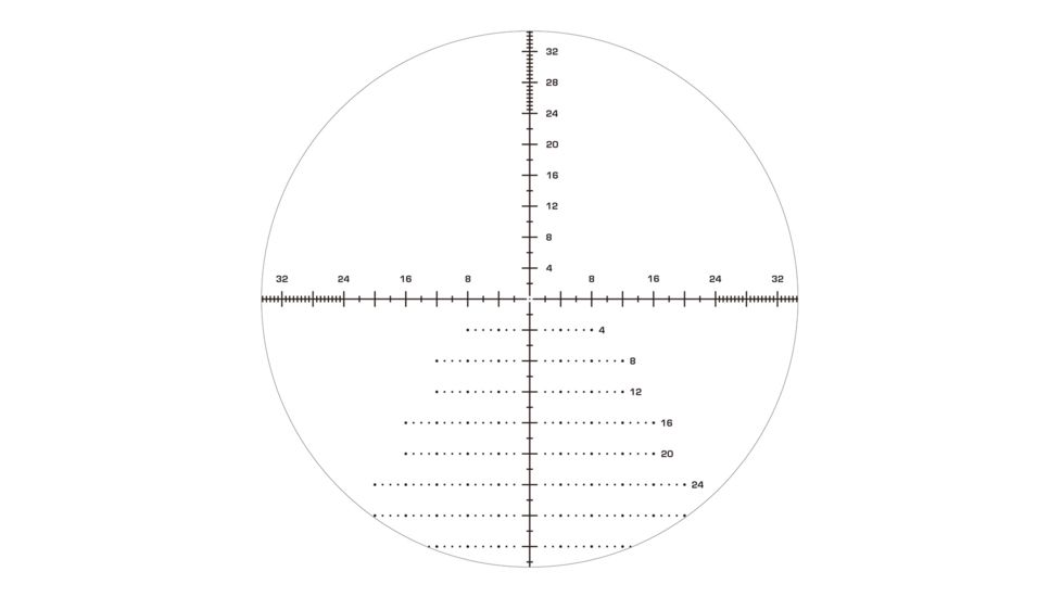 Swampfox Patriot Rifle Scope, 4-16x44mm, 30mm Tube, First Focal Plane, Sharpshooter Grid MOA Reticle, Black, PAT41644-M