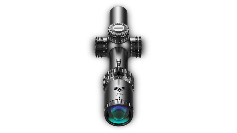 Swampfox Arrowhead Riflescope, 1-8X24, 30mm Tube, Second Focal Plane, IR Green MOA Reticle, Black, ARH18241-GM