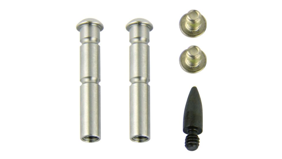 TacFire AR15 Stainless Steel Anti-Walk Hammer/Trigger Pins - Set, Black, MAR108-SS