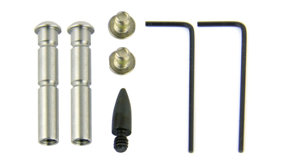 TacFire AR15 Stainless Steel Anti-Walk Hammer/Trigger Pins - Set, Black, MAR108-SS