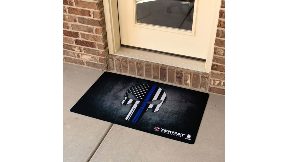 TekMat Punisher Blueline Door Mat, TEK-42-BLUELINE