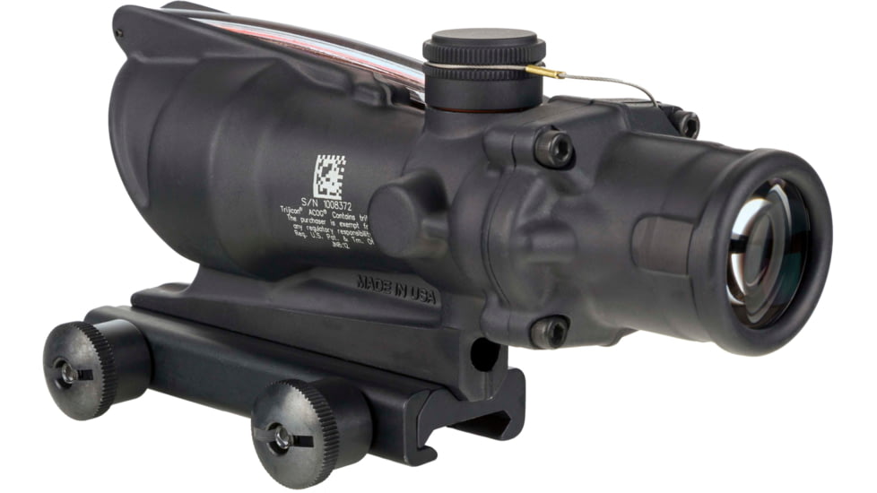 Trijicon ACOG Rifle Scope, 4x32, Dual Illuminated Red Horseshoe/Dot Reticle w/Colt Knob Thumscrew Mount, Black, 100581