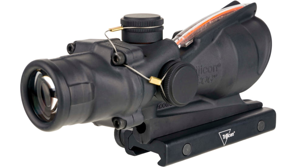 Trijicon ACOG Rifle Scope, 4x32, Dual Illuminated Red Horseshoe/Dot Reticle w/Colt Knob Thumscrew Mount, Black, 100581