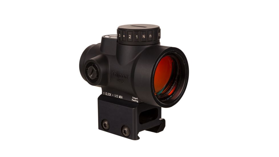 Trijicon MRO HD 1x25mm Red Dot Sights, 68 MOA Reticle w/ 2.0 MOA Dot, Full Co-Witness AC32068 Mount, Angled Glass, Black, 2200052