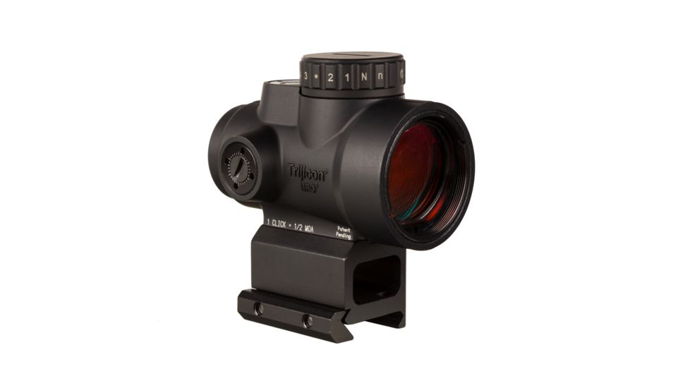 Trijicon MRO HD 1x25mm Red Dot Sights, 68 MOA Reticle w/ 2.0 MOA Dot, Lower 1/3 Co-Witness AC32069 Mount, Angled Glass, Black, 2200053