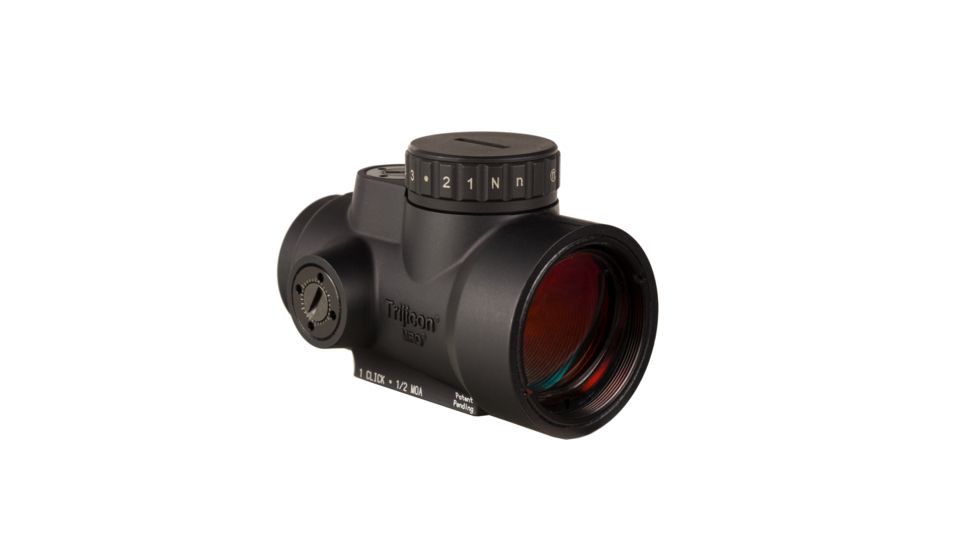 Trijicon MRO HD 1x25mm Red Dot Sights, 68 MOA Reticle w/ 2.0 MOA Dot, No Mount, Angled Glass, Black, 2200050