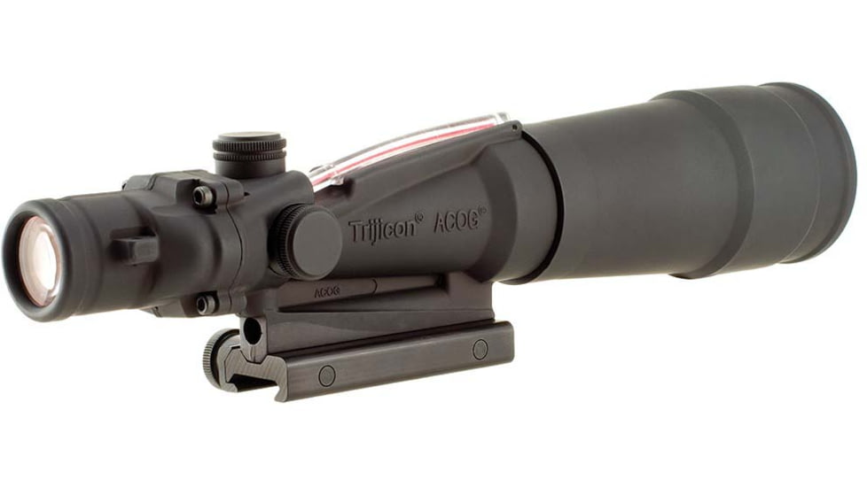 Trijicon TA55A ACOG 5.5x50 Rifle Scope, Red Chevron BAC Flattop .308 Reticle and Flat Top Adapter