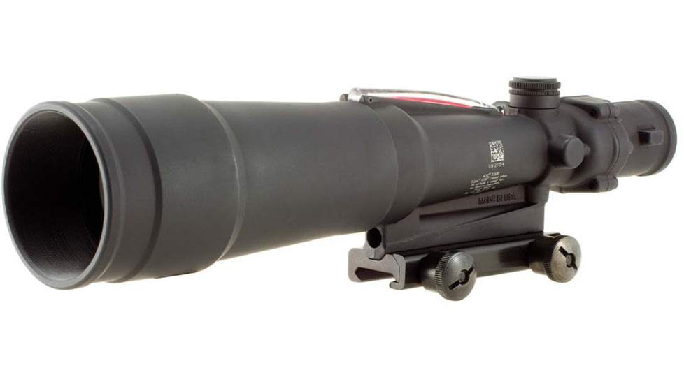 Trijicon TA55A ACOG 5.5x50 Rifle Scope, Red Chevron BAC Flattop .308 Reticle and Flat Top Adapter