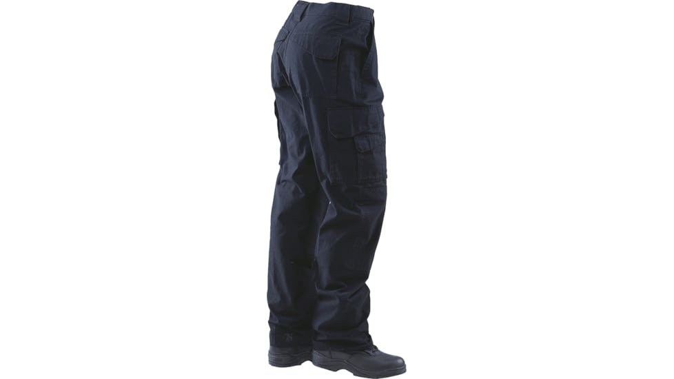 TRU-SPEC 24-7 Series Tactical Teflon Pants - Mens, PolyCotton Ripstop, Dark Navy, Unhemmed, Waist 28 in, Inseam 37 in, 1061082