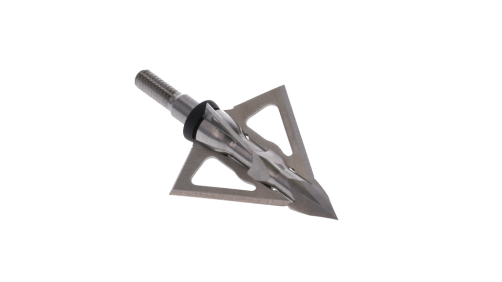 TruGlo Titanium X Fixed Crossbow Broadhead, 100 Grain, 4 Blade, 3 pk, Silver, TG3204AX