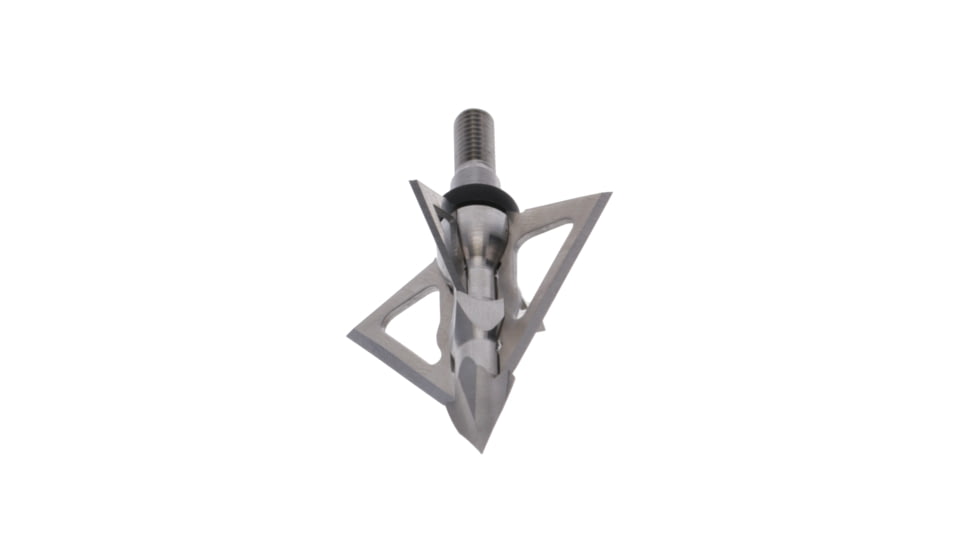 TruGlo Titanium X Fixed Crossbow Broadhead, 100 Grain, 4 Blade, 3 pk, Silver, TG3204AX