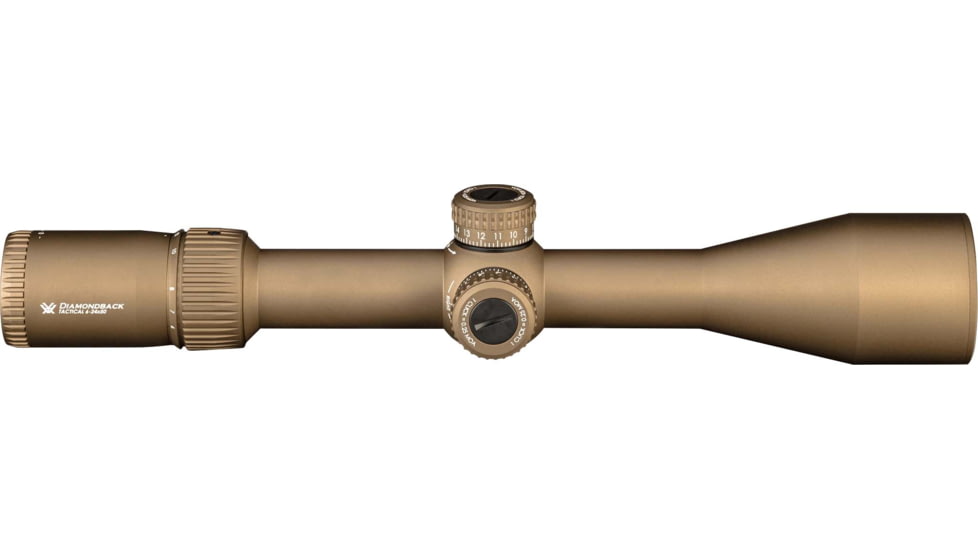 Vortex OPMOD Diamondback Tactical 6-24x50mm FFP 30mm Tube Riflescope, FDE, DBK-10028-OP